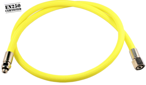 Metalsub Regulator Hose DIVEFLEX 102cm/ 40" Yellow