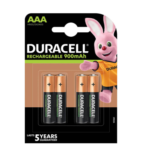 Duracell Rechargeable AAA 900mAh