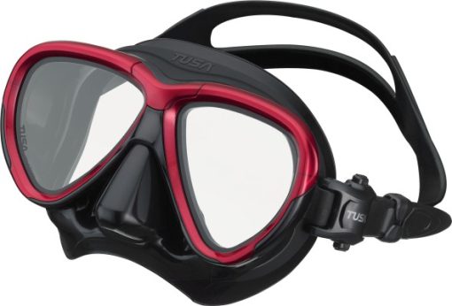 Intega Mask Black - Metallic Dark Red