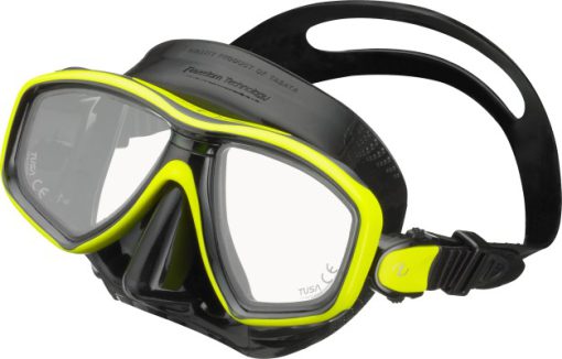 Ceos Mask Black - Flash Yellow