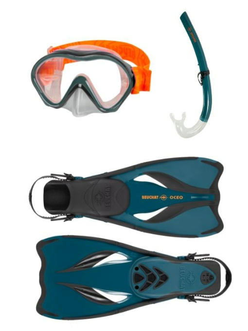 Beuchat Oceo Snorkelset Senior Deep Green 38/41