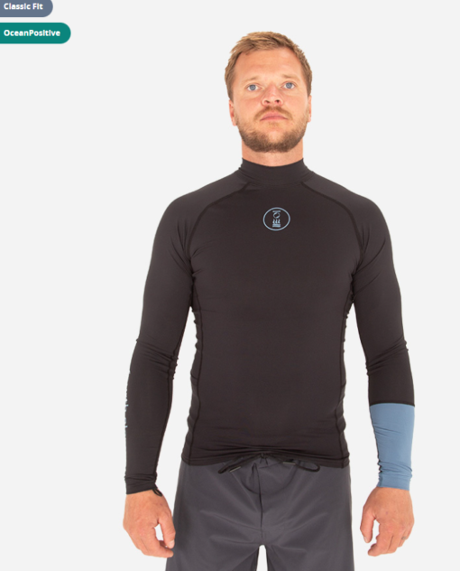 Hydro-T LONG Sleeve Men Classic Fit BLACK/ OCEAN BLUE S