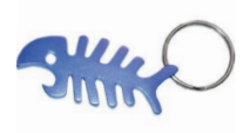 Key Chain -Bone Fish Bottle Opener