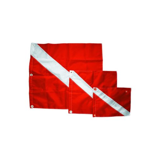 Nylon Dive Flag 14X18""  with Stiff