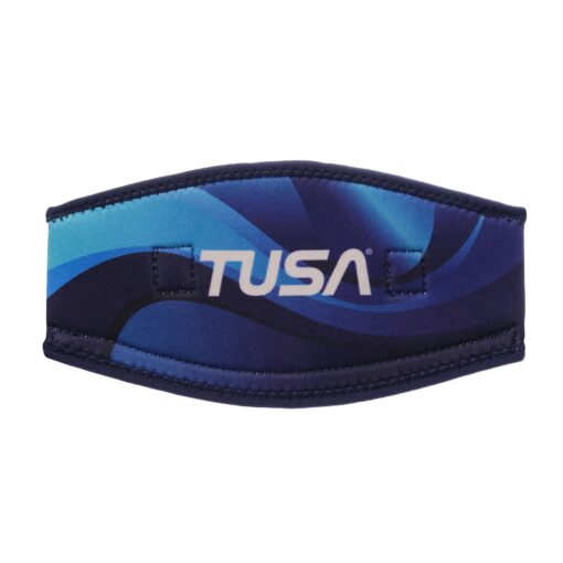 Mask Strap Cover Blue - Swirl